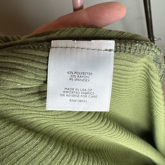 MODCLOTH Casual Sensations Green Lace Up Front Maxi Dress size L - Picture 9 of 10